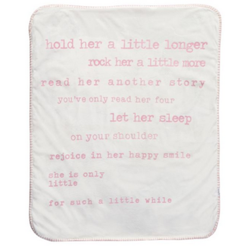 MUDPIE LITTLE GIRL SHERPA BLANKET MUDPIE LITTLE GIRL SHERPA BLANKET