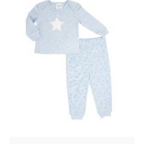 Rose Textiles 2 piece Heather Star Pj Set Blue Rose Textiles 2 piece Heather Star Pj Set Blue