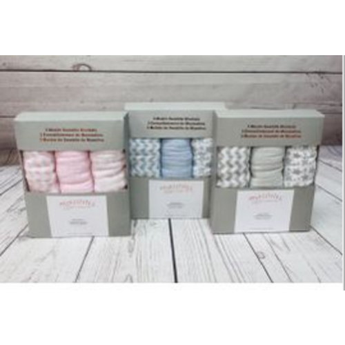 Rose Textiles 3 Pack Muslin Swaddle Blankets Pink Rose Textiles 3 Pack Muslin Swaddle Blankets Pink