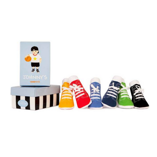 TRUMPETTE Trumpette Everyday Johnny Socks Assorted Brights 0-12 m TRUMPETTE Trumpette Everyday Johnny Socks Assorted Brights 0-12 m
