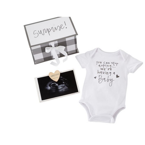 MUDPIE Mudpie Baby Announcement Gift Set MUDPIE Mudpie Baby Announcement Gift Set