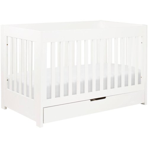BABYLETTO Babyletto Mercer 3-in-1 Convertible Crib with Toddler Bed Conversion Kit in White BABYLETTO Babyletto Mercer 3-in-1 Convertible Crib with Toddler Bed Conversion Kit in White