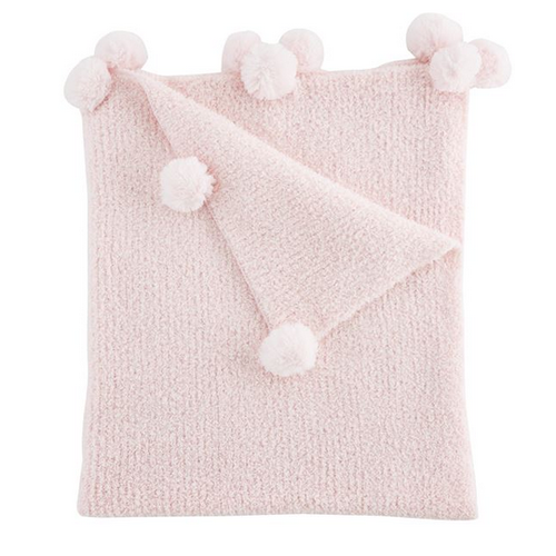 MUDPIE Mudpie Pink Chenille Blanket MUDPIE Mudpie Pink Chenille Blanket
