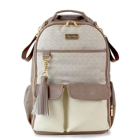 Itzy Ritzy Vanilla Latte Boss Backpack Diaper Bag