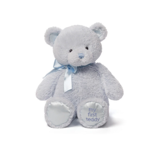 GUND GUND My First Teddy Lt. Blue Large 18 in GUND GUND My First Teddy Lt. Blue Large 18 in