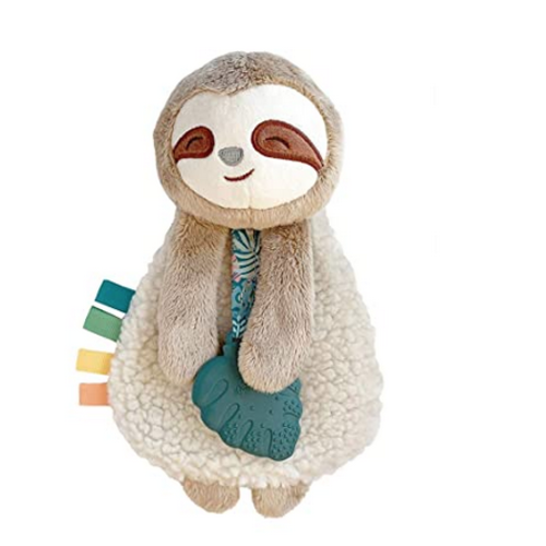 ITZY RITZY Itzy Ritzy Lovey Sloth Plush w/ Teether Peyton the Sloth ITZY RITZY Itzy Ritzy Lovey Sloth Plush w/ Teether Peyton the Sloth