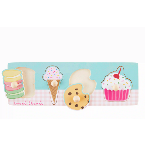 MUDPIE Mudpie Dessert Knob Wood Puzzle MUDPIE Mudpie Dessert Knob Wood Puzzle