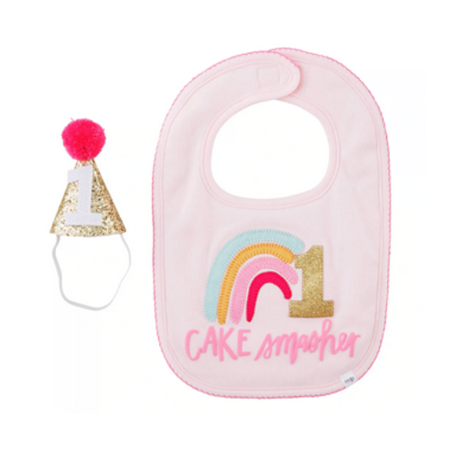 MUDPIE Mudpie Rainbow Girl Cake Smashing Set MUDPIE Mudpie Rainbow Girl Cake Smashing Set