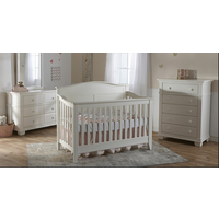 Pali Napoli Curved Top Forever Crib White