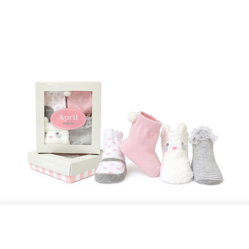 TRUMPETTE Trumpette April Assorted (4) pastel girls 0-12 M TRUMPETTE Trumpette April Assorted (4) pastel girls 0-12 M