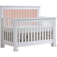 Natart Taylor ''5-in-1'' Convertible Crib with Channel Tufted Panel