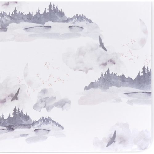 OILO Oilo Misty Mountain Crib Sheet OILO Oilo Misty Mountain Crib Sheet