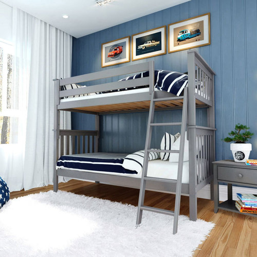 JACKPOT-DELUXE Jackpot Deluxe Bristol Twin over Twin Bunk with Angle Ladder JACKPOT-DELUXE Jackpot Deluxe Bristol Twin over Twin Bunk with Angle Ladder