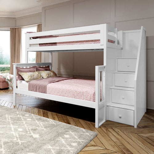 JACKPOT-DELUXE Jackpot Deluxe Newcastle Twin over Full Staircase Bunk JACKPOT-DELUXE Jackpot Deluxe Newcastle Twin over Full Staircase Bunk