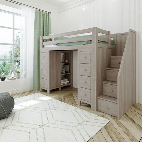 JACKPOT-DELUXE Jackpot Deluxe Chester Staircase Loft Bed Storage + Storage JACKPOT-DELUXE Jackpot Deluxe Chester Staircase Loft Bed Storage + Storage