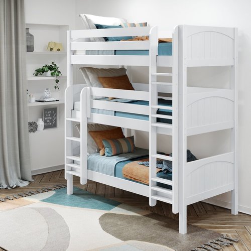Maxtrix Twin Triple Bunk with Ladders Maxtrix Twin Triple Bunk with Ladders