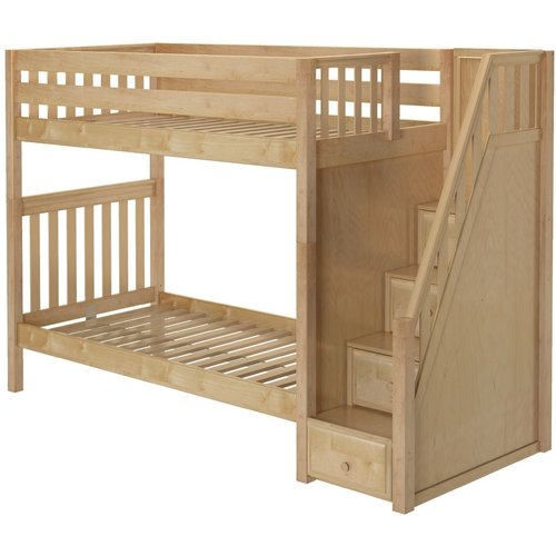 Maxtrix Twin XL High Bunk Bed with Stairs Maxtrix Twin XL High Bunk Bed with Stairs