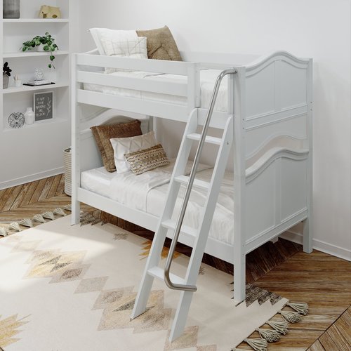Maxtrix Twin Medium Bunk Bed with Ladder Maxtrix Twin Medium Bunk Bed with Ladder