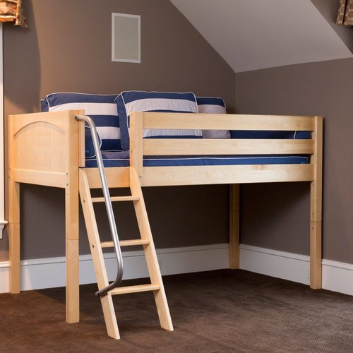 Maxtrix Twin Low Loft Bed with Ladder Maxtrix Twin Low Loft Bed with Ladder