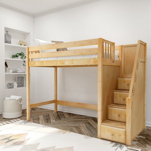 Maxtrix Twin High Loft Bed with Stairs Maxtrix Twin High Loft Bed with Stairs