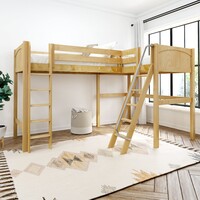 Maxtrix Twin High Corner Loft with Straight Ladder and Angled Ladder