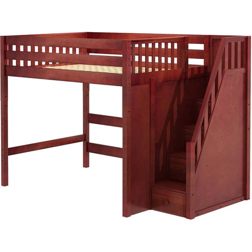 Maxtrix Full XL High Loft Bed with Stairs Maxtrix Full XL High Loft Bed with Stairs