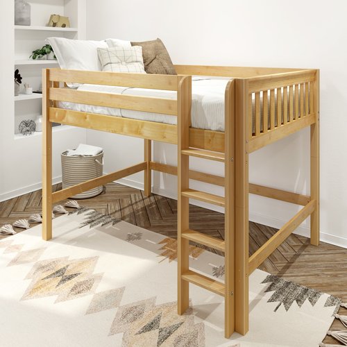 Maxtrix Full Mid Loft Bed with Ladder Maxtrix Full Mid Loft Bed with Ladder