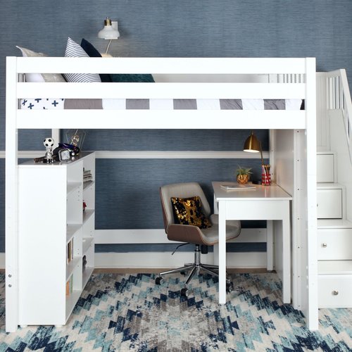 Maxtrix Full High Loft Bed with Stairs Maxtrix Full High Loft Bed with Stairs