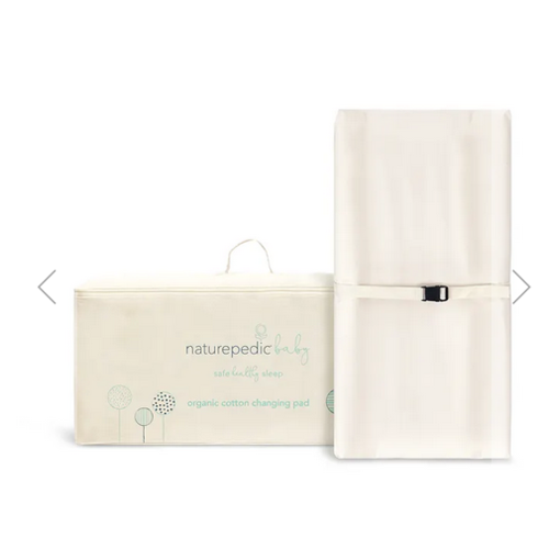 NATUREPEDIC Changing Pad 4-Sided Contoured Natural 16.5" x 31.5" x 4 NATUREPEDIC Changing Pad 4-Sided Contoured Natural 16.5" x 31.5" x 4