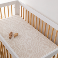 Babyletto Oat Stripe Muslin Crib Sheet