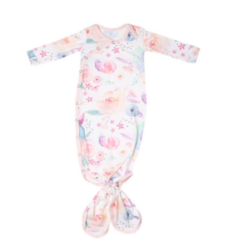 COPPER PEARL Copper Pearl Newborn Knotted Gown | Bloom COPPER PEARL Copper Pearl Newborn Knotted Gown | Bloom