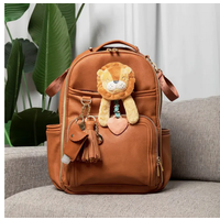 Itzy Ritzy Cognac Boss Plus Diaper Bag