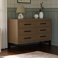 Monogram by Namesake Newbern 6-Drawer Assembled Dresser in Driftwood