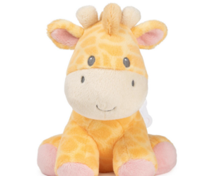 Ganz Butterscotch Giraffe Flat-A-Pat Baby Blankie - Stuffed Head Security Blanket