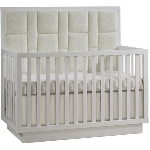 NATART Natart Como 5-in-1 Convertible Crib with Upholstered Panel Bouclé Beige NATART Natart Como 5-in-1 Convertible Crib with Upholstered Panel Bouclé Beige