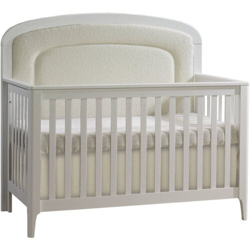 NATART Natart Palo 5-in-1 Convertible Crib with Upholstered Panel Bouclé Beige NATART Natart Palo 5-in-1 Convertible Crib with Upholstered Panel Bouclé Beige