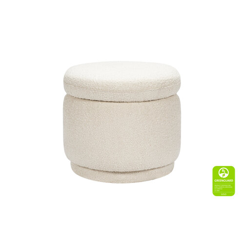 BABYLETTO Enoki Storage Ottoman in Ivory Boucle BABYLETTO Enoki Storage Ottoman in Ivory Boucle