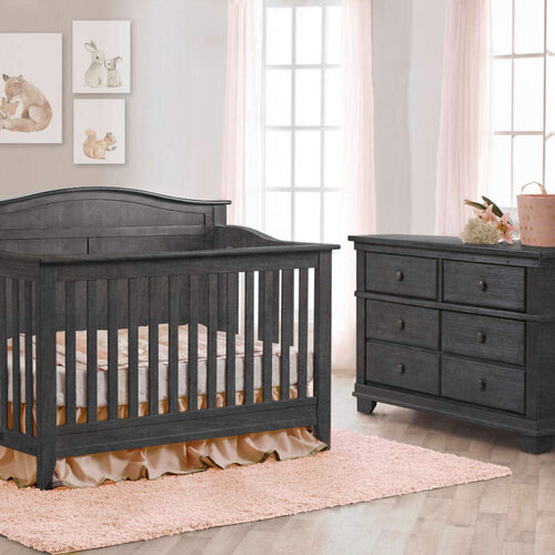 PALI Pali Potenza Arch Top Crib + Double Dresser Set PALI Pali Potenza Arch Top Crib + Double Dresser Set