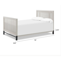 Full Size Bed Conversion Kit in White Driftwood