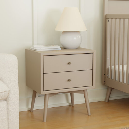 BABYLETTO Babyletto Palma Nightstand Taupe BABYLETTO Babyletto Palma Nightstand Taupe