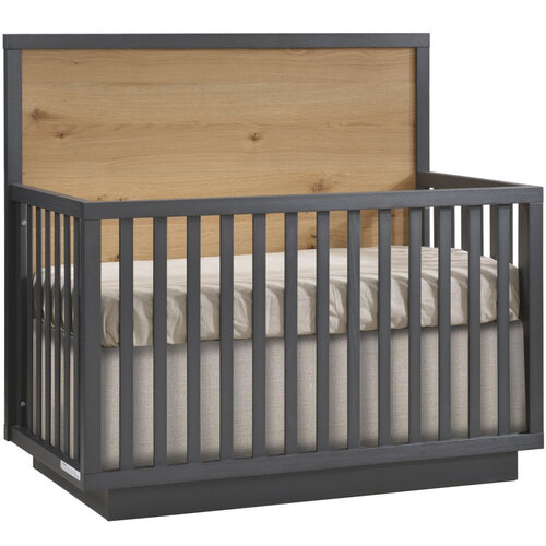 NATART Natart Como Naturale Signature 4-in-1 Convertible Crib with Wood Panel NATART Natart Como Naturale Signature 4-in-1 Convertible Crib with Wood Panel