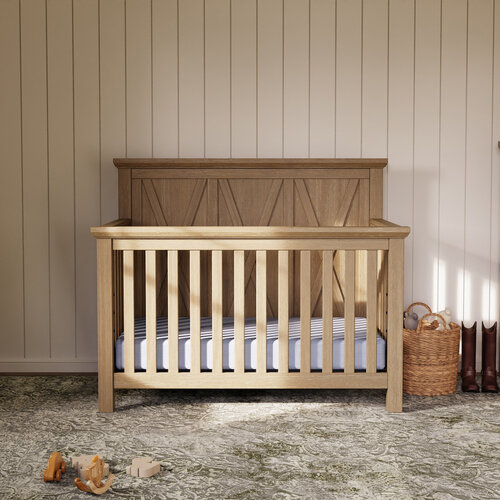 Monogram by Namesake Monogram by Namesake Emory Farmhouse 4-in-1 Convertible Crib Monogram by Namesake Monogram by Namesake Emory Farmhouse 4-in-1 Convertible Crib