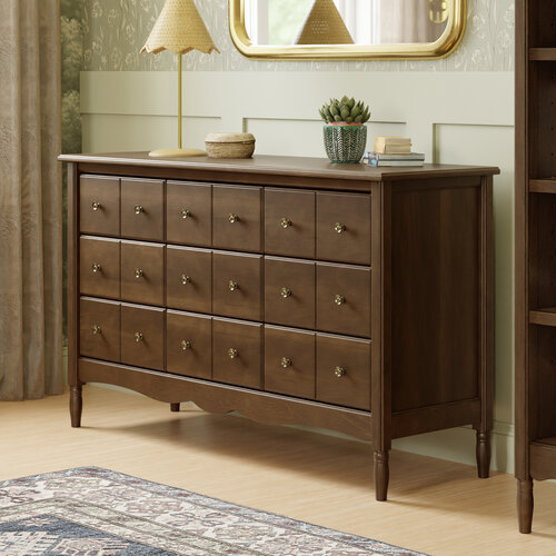 Namesake Namesake Liberty 9 Drawer Assembled Dresser in Natural Walnut Namesake Namesake Liberty 9 Drawer Assembled Dresser in Natural Walnut