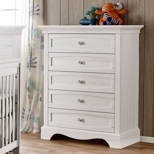 PALI Pali Ragusa 5-Drawer Dresser in Vintage White