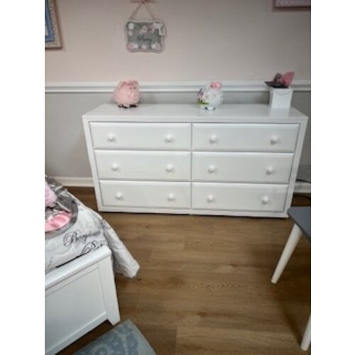 6 DRAWER DOUBLE DRESSER Floor Sample OFF 6 DRAWER DOUBLE DRESSER Floor Sample OFF