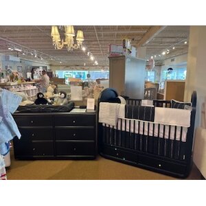 Bellini Bellini 2-pc Aspen Black/Cane Crib + Dresser Floor Sample 50% OFF