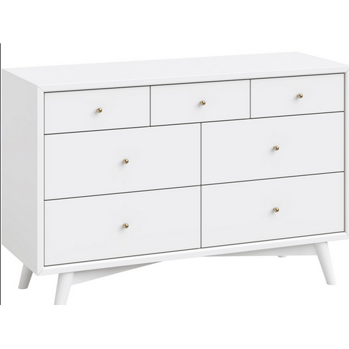 Babyletto Palma 7-Drawer Double Dresser White  Sample Sale 50% off