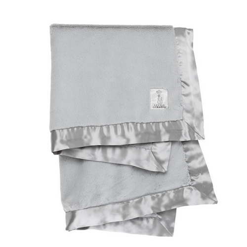 Little Giraffe Little Giraffe Luxe Baby Blanket Silver 29" x 35"