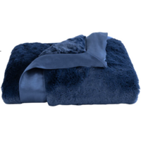 Little Giraffe Luxe Solid Blanket Midnight 29" x 35"