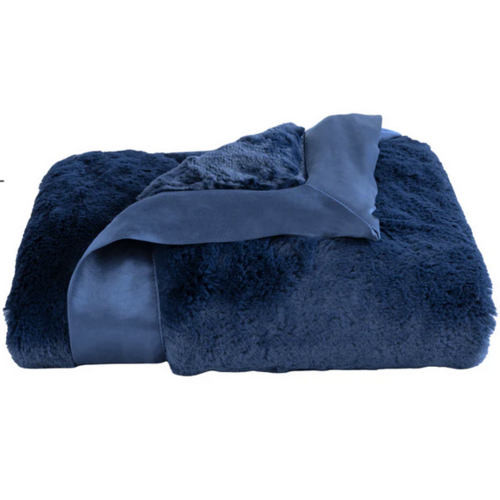 Little Giraffe Little Giraffe Luxe Solid Blanket Midnight 29" x 35"